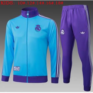Chándal Real Madrid 2025/26 (Light bule long zipper) - NIÑOS